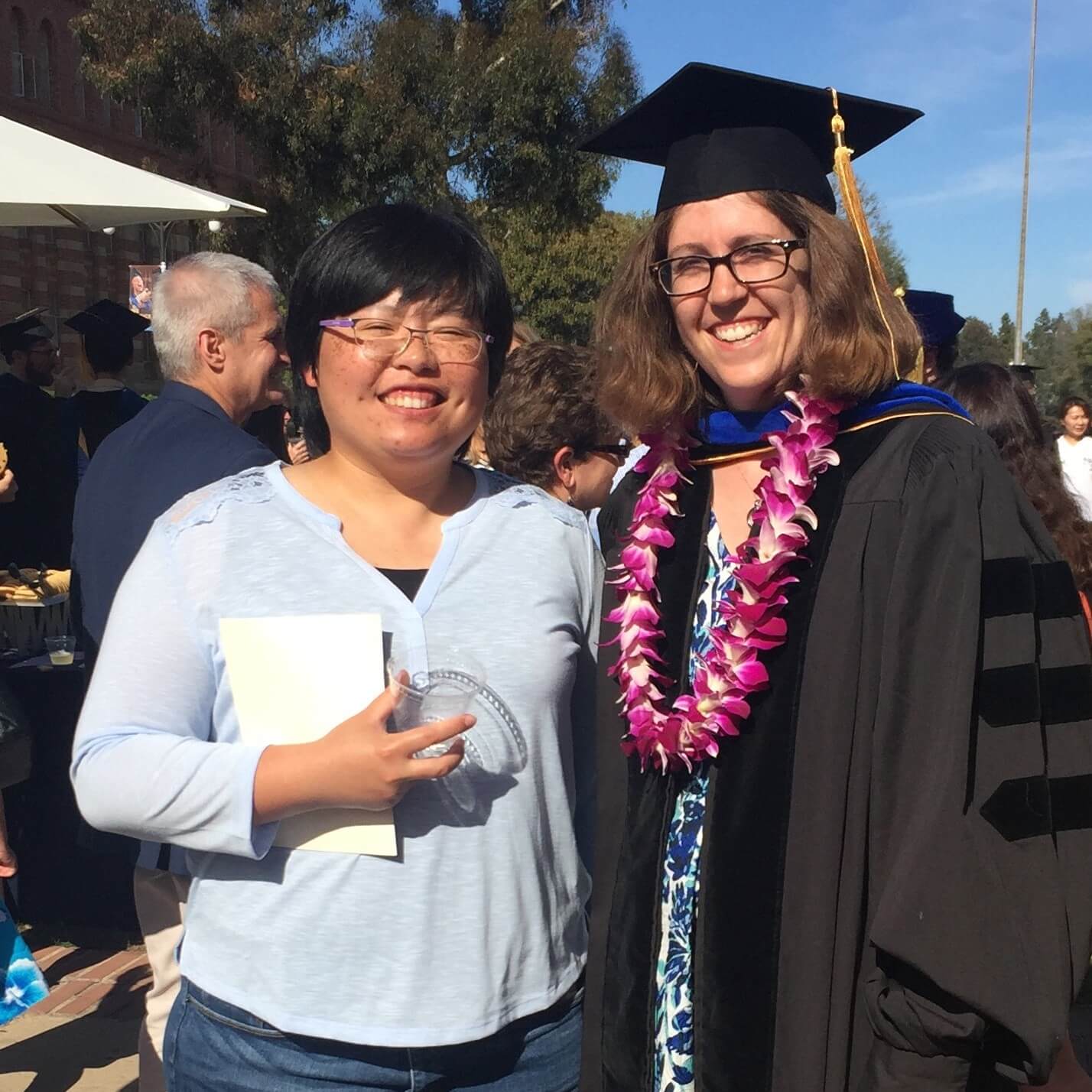 Courtney Doctoral Hooding with Yi Pei 2017