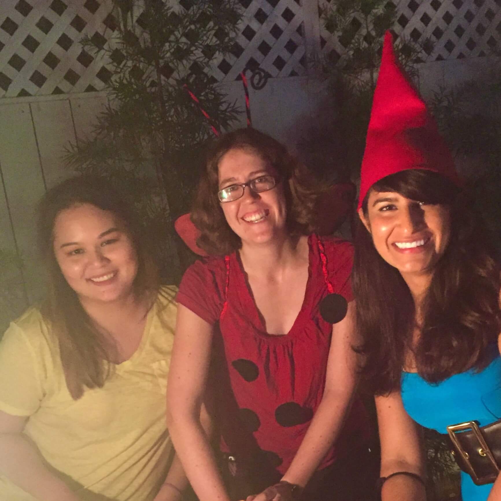 Cynthia Shu, Courtney Young and Maya Halloween 2018